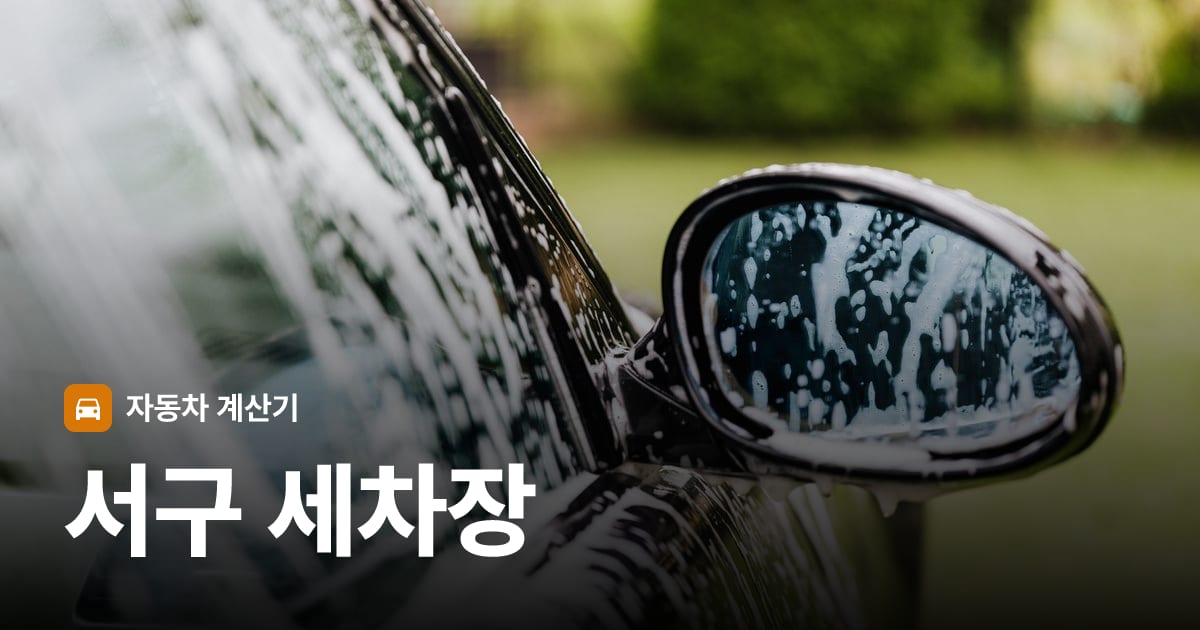 자동차 세차