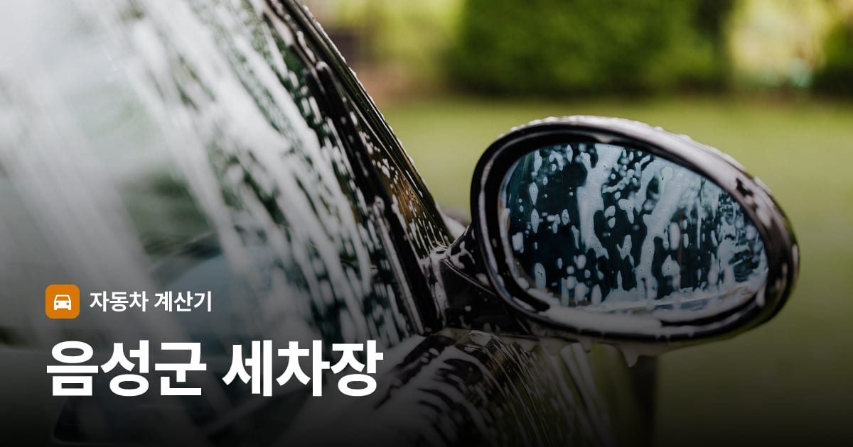 자동차 세차