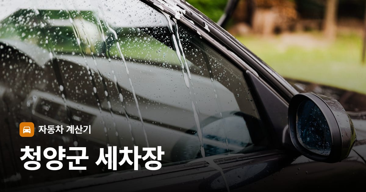 자동차 세차