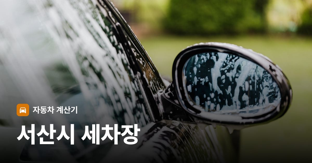 자동차 세차