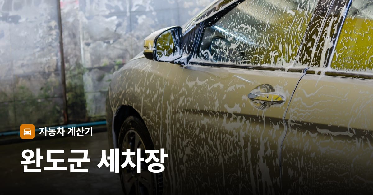 자동차 세차