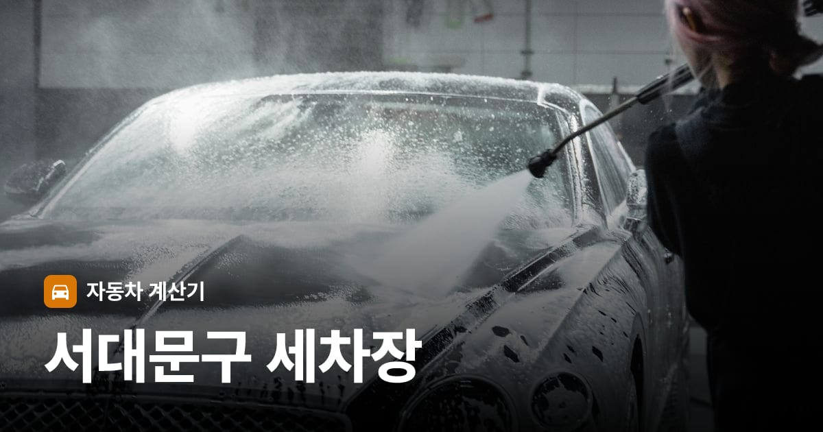 자동차 세차