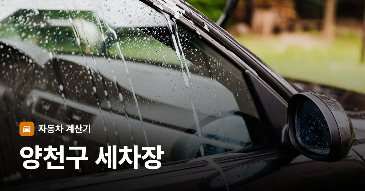 자동차 세차