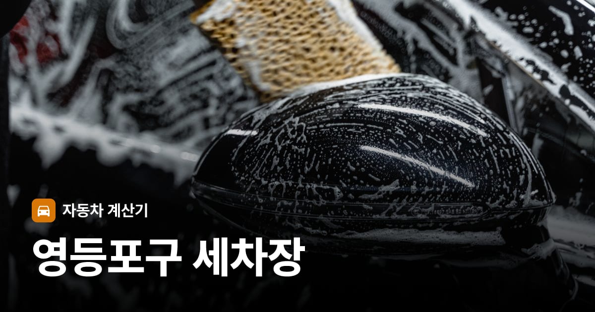 자동차 세차